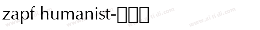 zapf humanist字体转换 zapf humanist字体转换